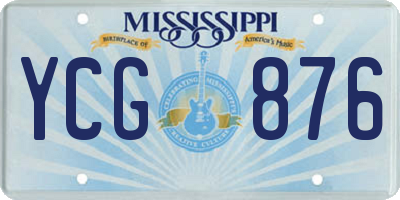 MS license plate YCG876
