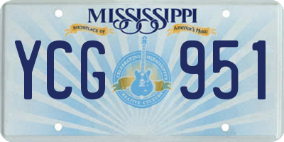 MS license plate YCG951