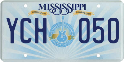 MS license plate YCH050