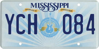 MS license plate YCH084