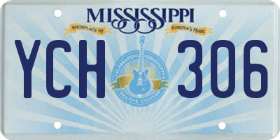 MS license plate YCH306