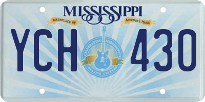 MS license plate YCH430