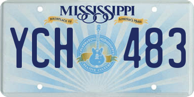MS license plate YCH483