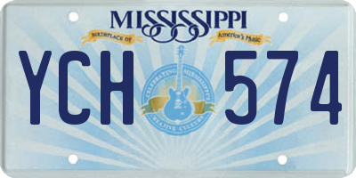 MS license plate YCH574