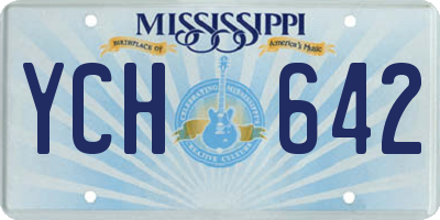 MS license plate YCH642