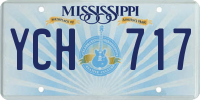 MS license plate YCH717