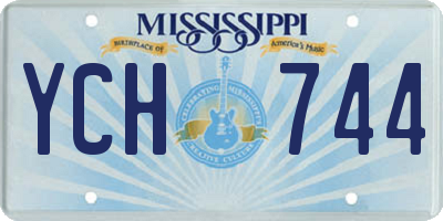 MS license plate YCH744