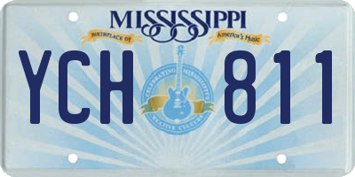 MS license plate YCH811