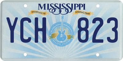 MS license plate YCH823