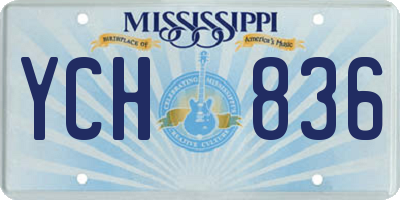 MS license plate YCH836