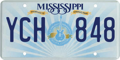 MS license plate YCH848