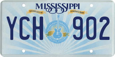 MS license plate YCH902