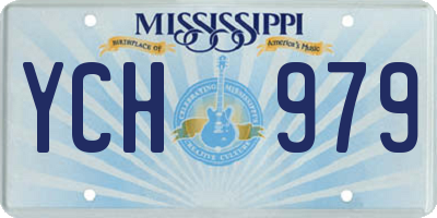 MS license plate YCH979