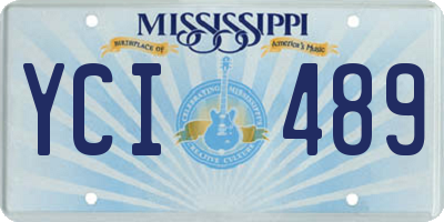 MS license plate YCI489