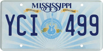 MS license plate YCI499
