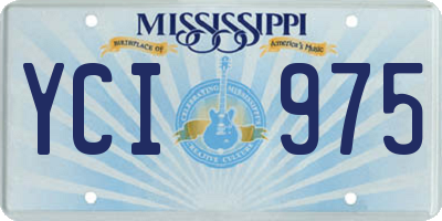 MS license plate YCI975