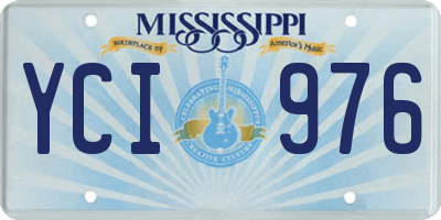 MS license plate YCI976