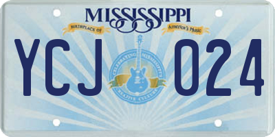 MS license plate YCJ024