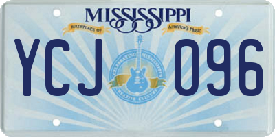MS license plate YCJ096