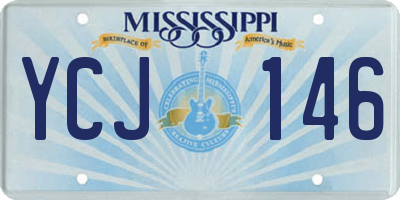 MS license plate YCJ146