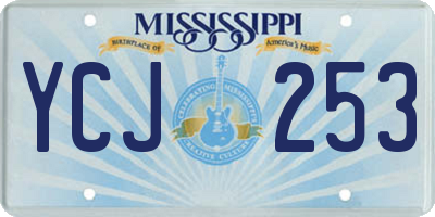 MS license plate YCJ253