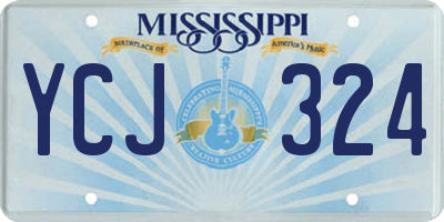MS license plate YCJ324