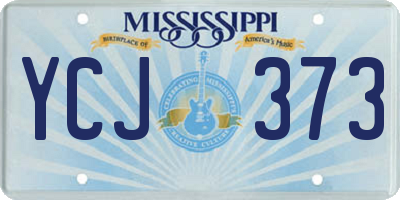 MS license plate YCJ373