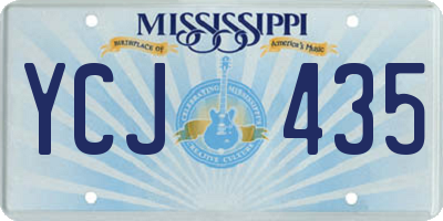 MS license plate YCJ435