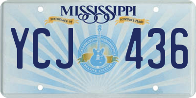 MS license plate YCJ436