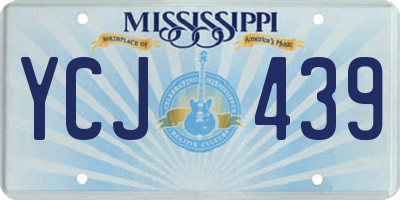 MS license plate YCJ439