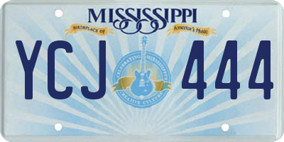 MS license plate YCJ444