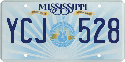 MS license plate YCJ528