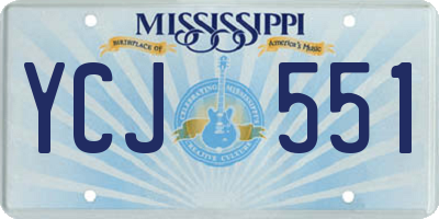 MS license plate YCJ551