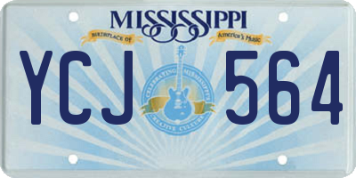 MS license plate YCJ564
