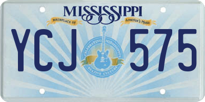 MS license plate YCJ575