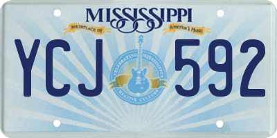 MS license plate YCJ592