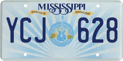 MS license plate YCJ628