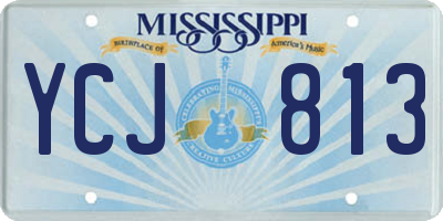 MS license plate YCJ813
