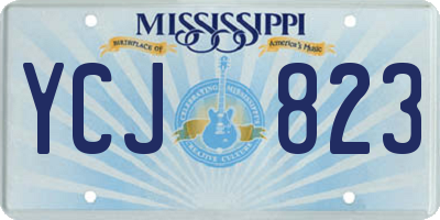 MS license plate YCJ823