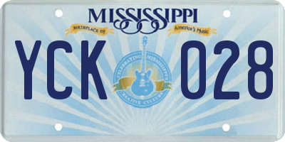 MS license plate YCK028