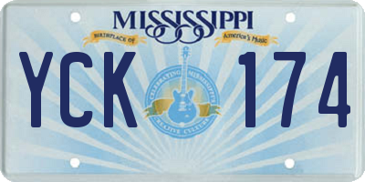 MS license plate YCK174
