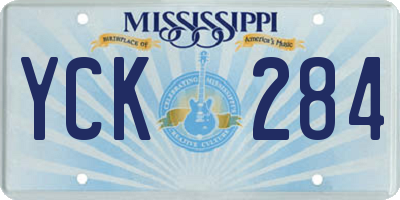 MS license plate YCK284