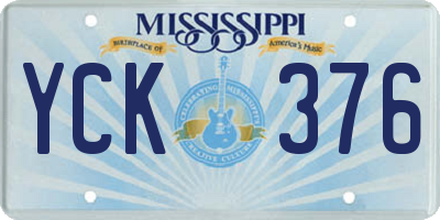MS license plate YCK376