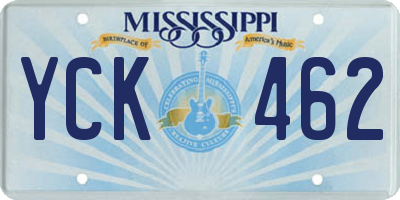 MS license plate YCK462