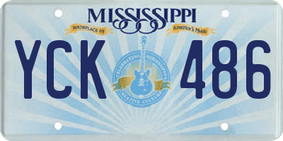MS license plate YCK486