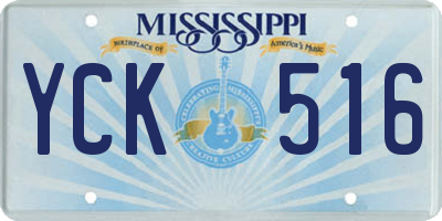 MS license plate YCK516
