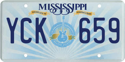 MS license plate YCK659