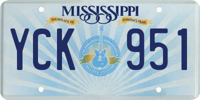 MS license plate YCK951