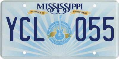 MS license plate YCL055