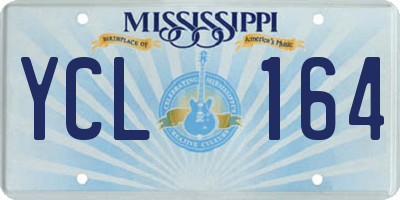 MS license plate YCL164